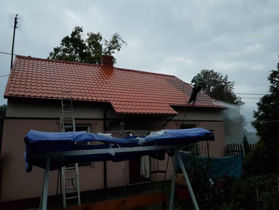 Mycie kostki brukowej,dachu,dachów,hal impregnacja malmark.pl