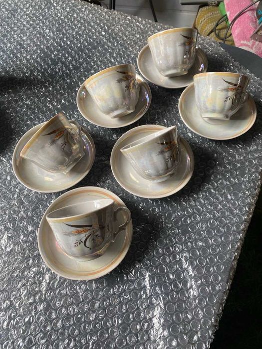 Набір порцелянових  кавових чашок 6 шт.