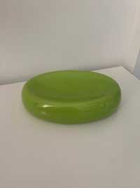 Mydelniczka ceramiczna gliniana mydelnica jasno zielona limonkowa