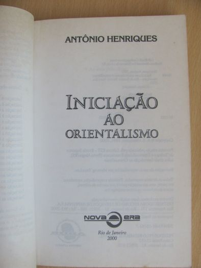 Iniciação ao Orientalismo de António Henriques