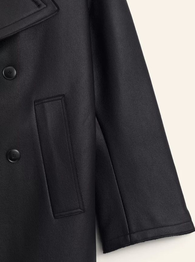 Zara Man wool limited edition relaxed luźny płaszcz S-M