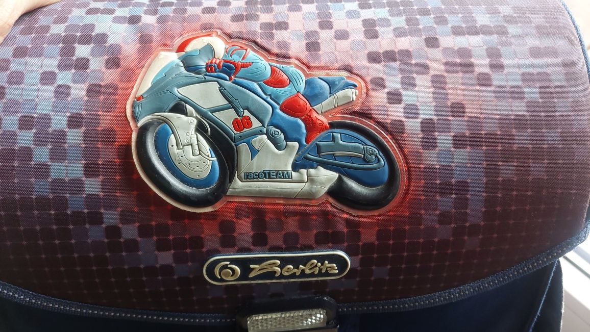 Plecak szkolny tornister Herlitz Motorbike bardzo lekki