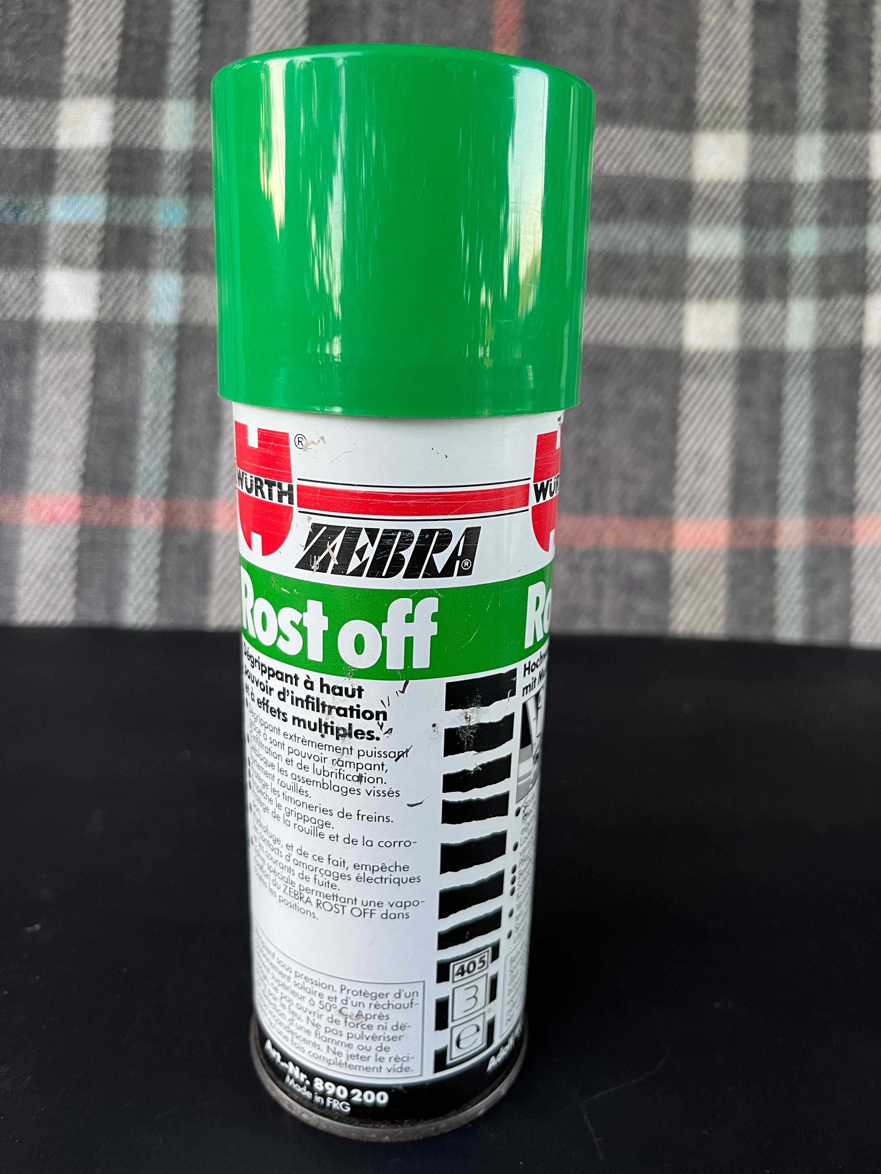 Lata de spray antiga da Wurth sem códigos de barras