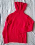 czerwony sweter z golfem damski 38