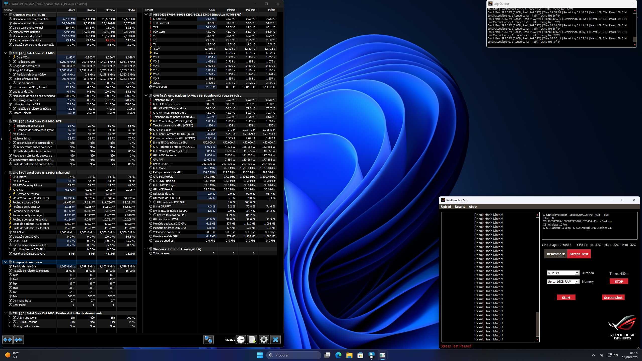 PC Gaming i5 11400F 4.2GHz / Vega 56 8GB / 16GB 3200 / RGB / NVMe