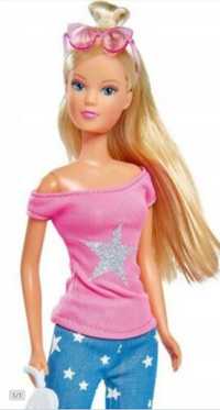Nowa Lalka barbie Steffi love Simba moda Jeans różowa okulary prezent