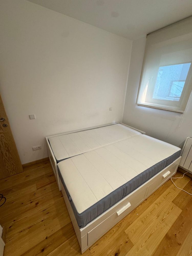 Cama individual e dupla c/2 gav e 2 colchoes incl 80/200 cm