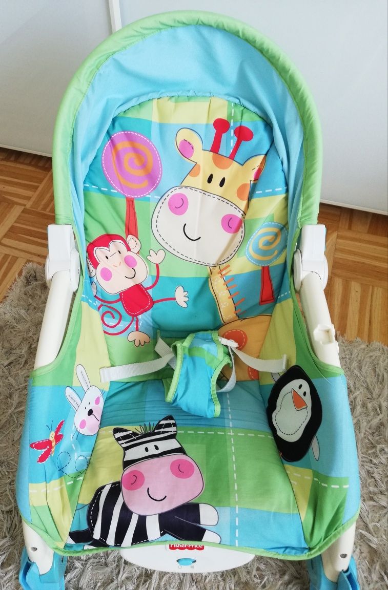 Leżaczek bujaczek Fisher Price X6144 + oryginalne pudełko