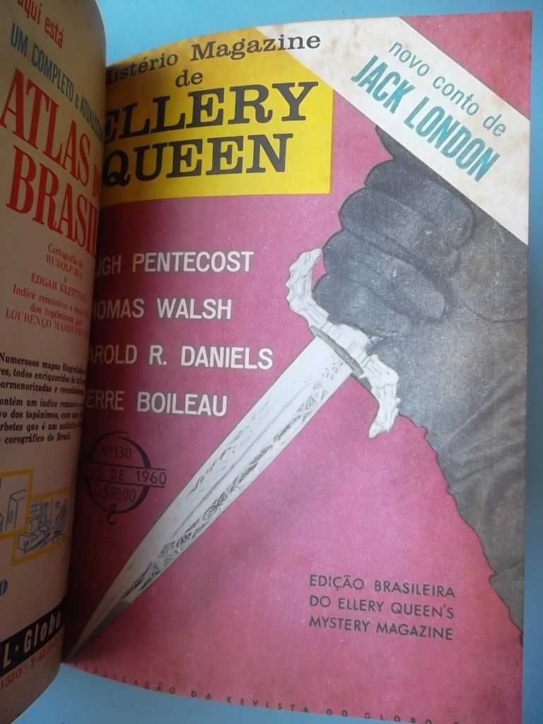 Mistério Magazine de Ellery Queen (1960) - 6 Revistas encadernadas