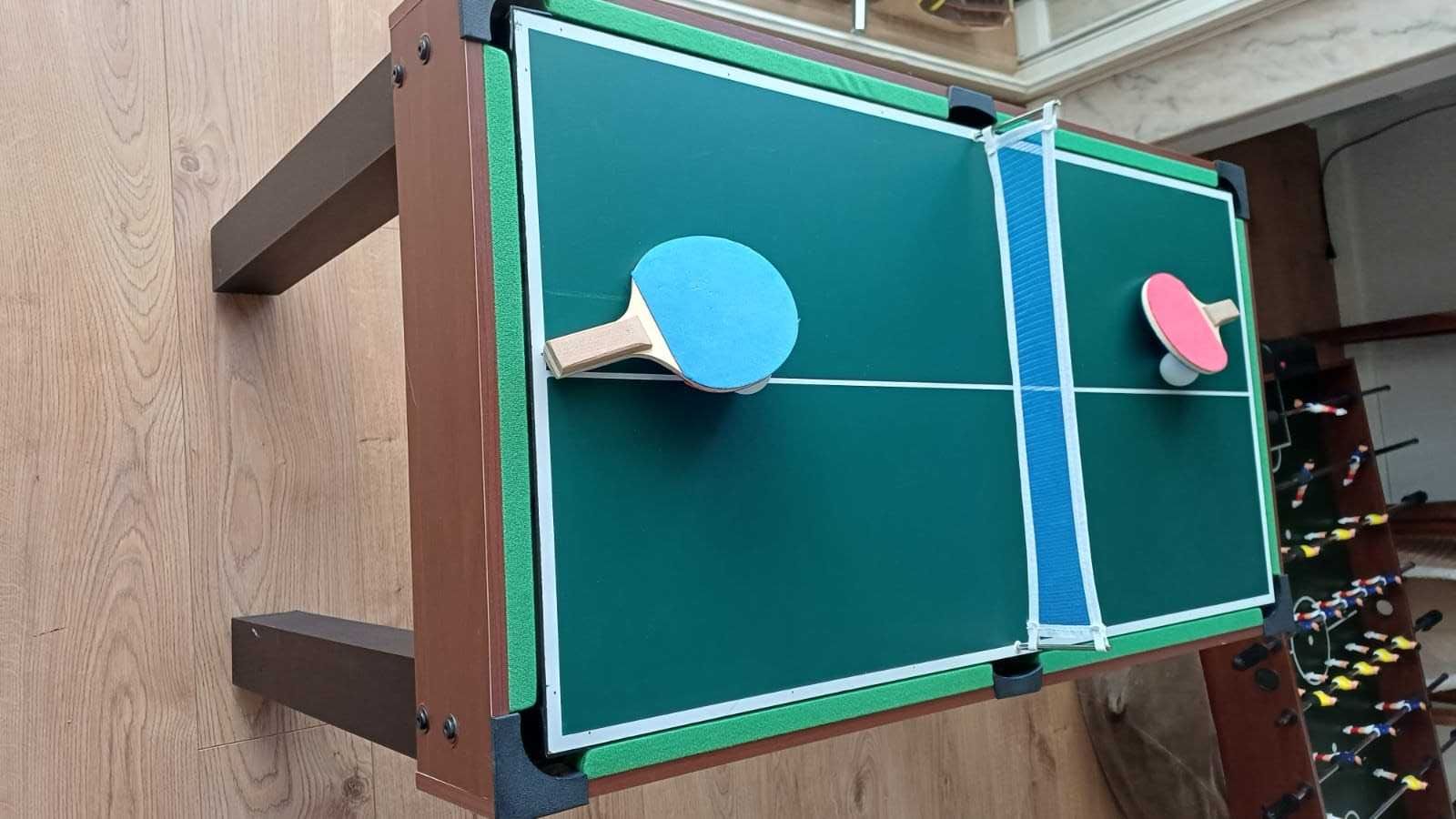 Mesa multijogos 9 em 1 (matraquilhos, snooker, ping-pong e outros)