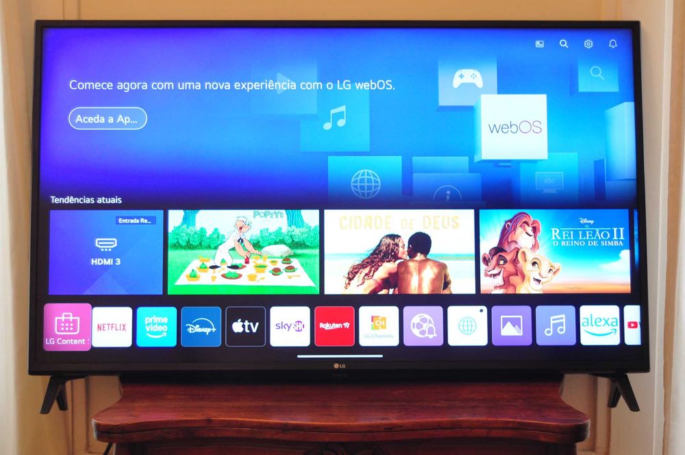 Televisão Smart TV 4K Ultra HD LG 49 polegadas como nova