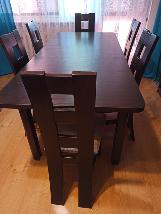 Stół do jadalni, wenge 80x140x180