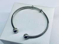 Srebrna bransoletka Pandora Bangle | 925 | 12,82g | średnica: 7cm |