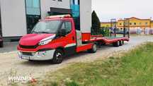 Iveco 40C21 2015 r + naczepa niskopodwoziowa Veldhuizen 6950 kg