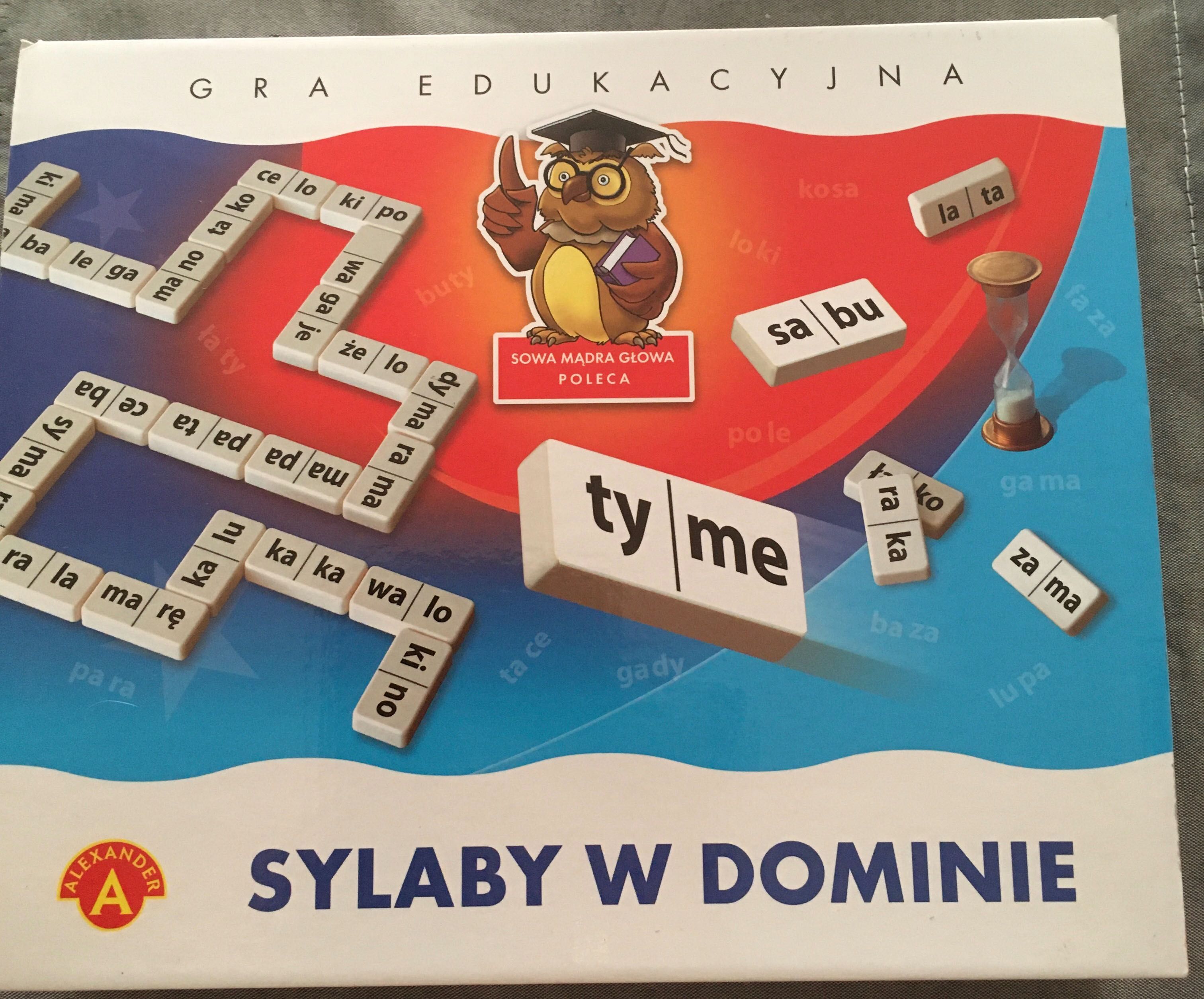 Sylaby w dominie gra edukacyjna