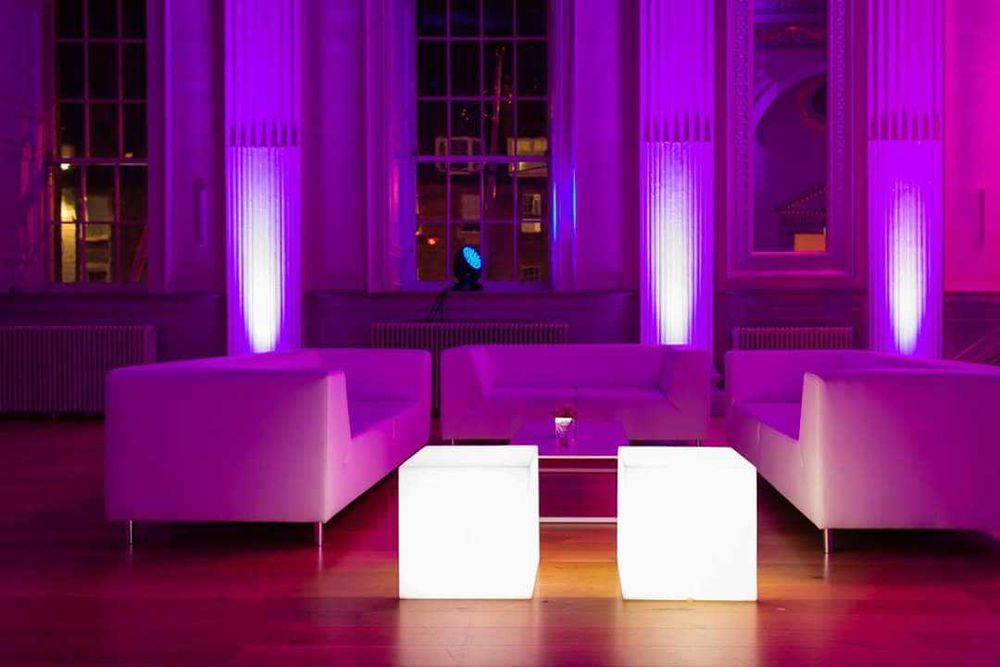 Mobiliario led iluminação eventos