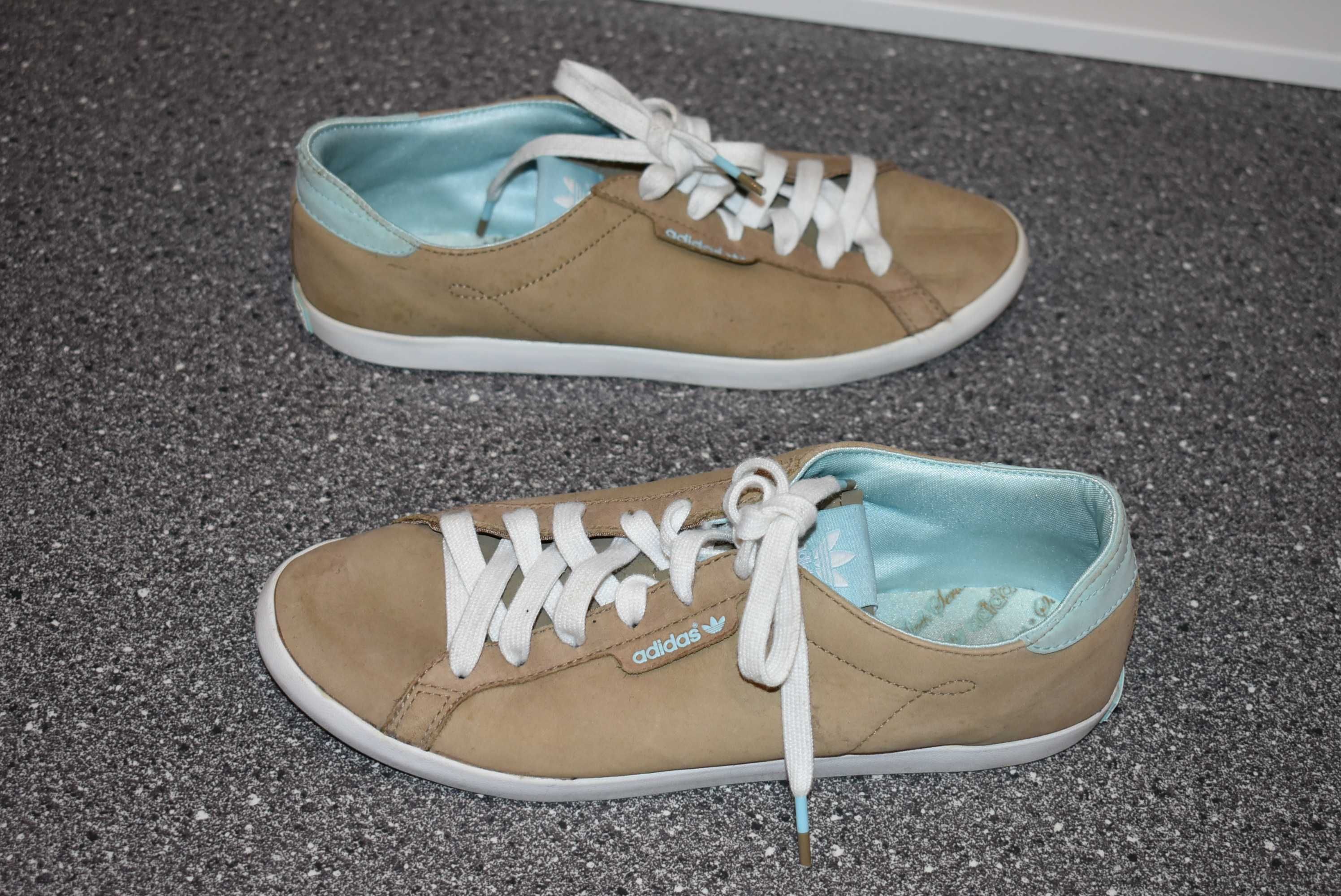 Buty sportowe Adidas Sleek Series 38,5 beżowe beż