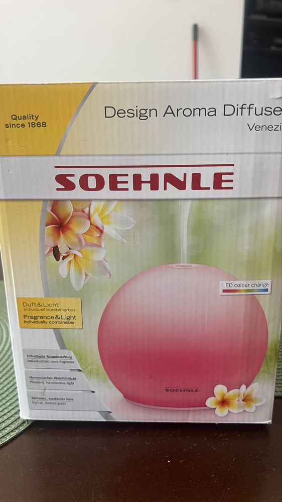 Nawilżacz Powietrza Dyfuzor Zapachowy Aromaterapia Soehnle