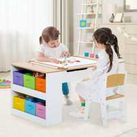 Wielofunkcyjne biurko dziecięce costway HY10243NA