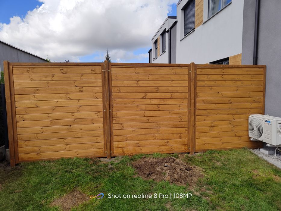Panel ogrodzeniowy, płot drewniany na wymiar