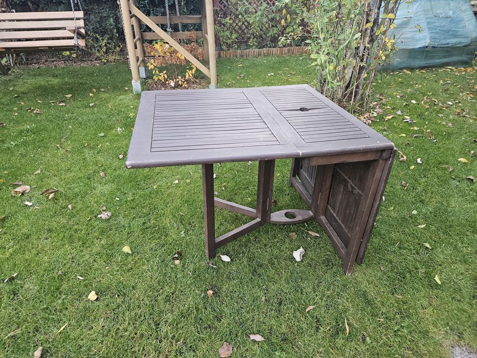 Stół ogrodowy drewniany składany