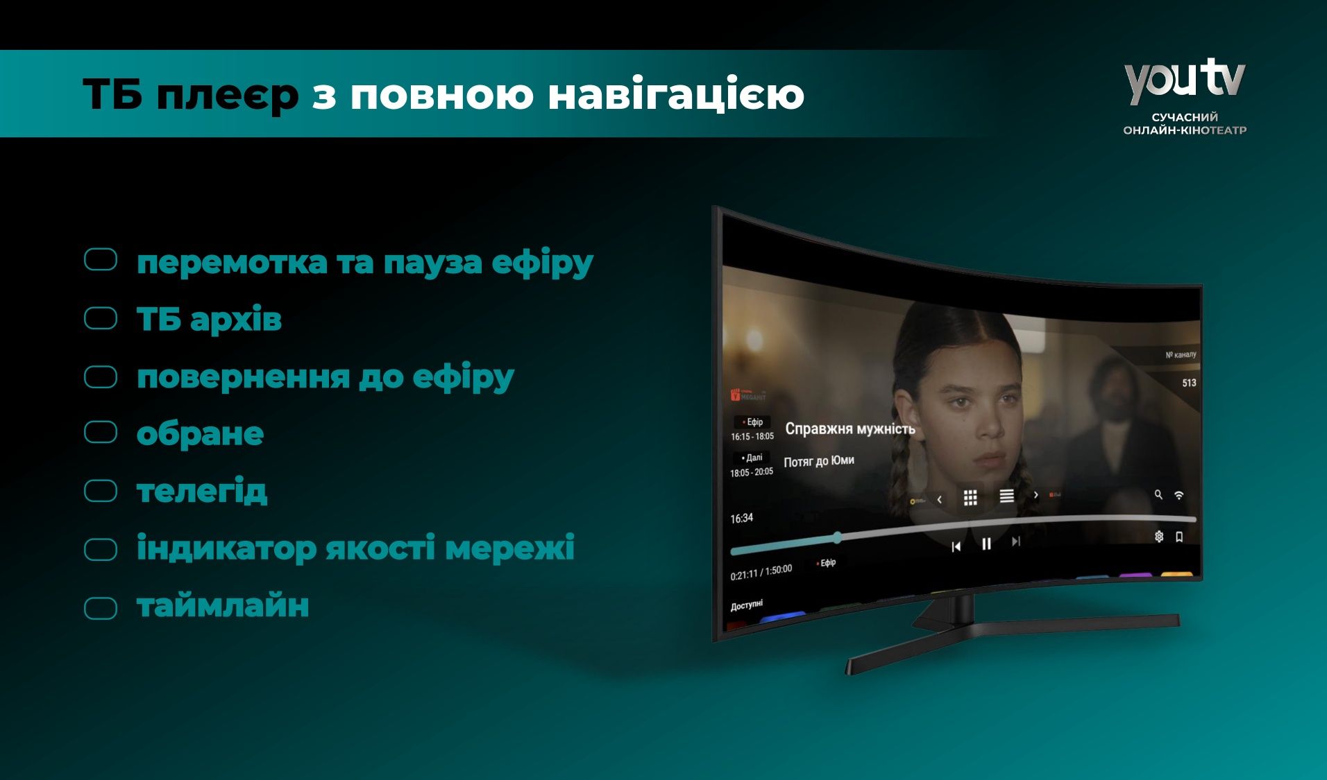 1 рік Онлайн кінотеатр You TV з гарною знижкою, аналог Megogo, Sweet T