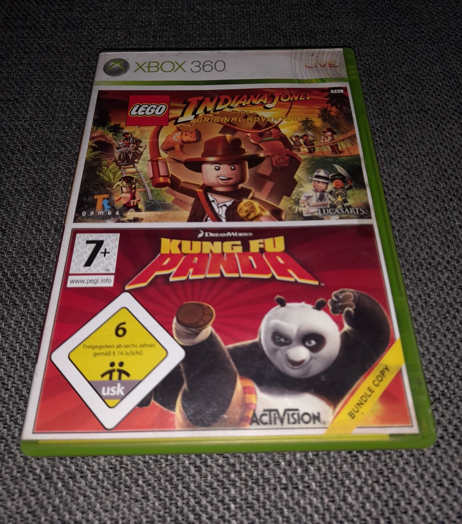 Jogo Xbox360 Lego Indiana Jones e Kung Fu Panda