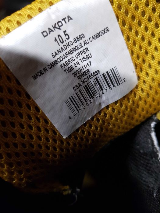Buty robocze DAKOTA rozm 43,5 wkł 28,5 cm S3