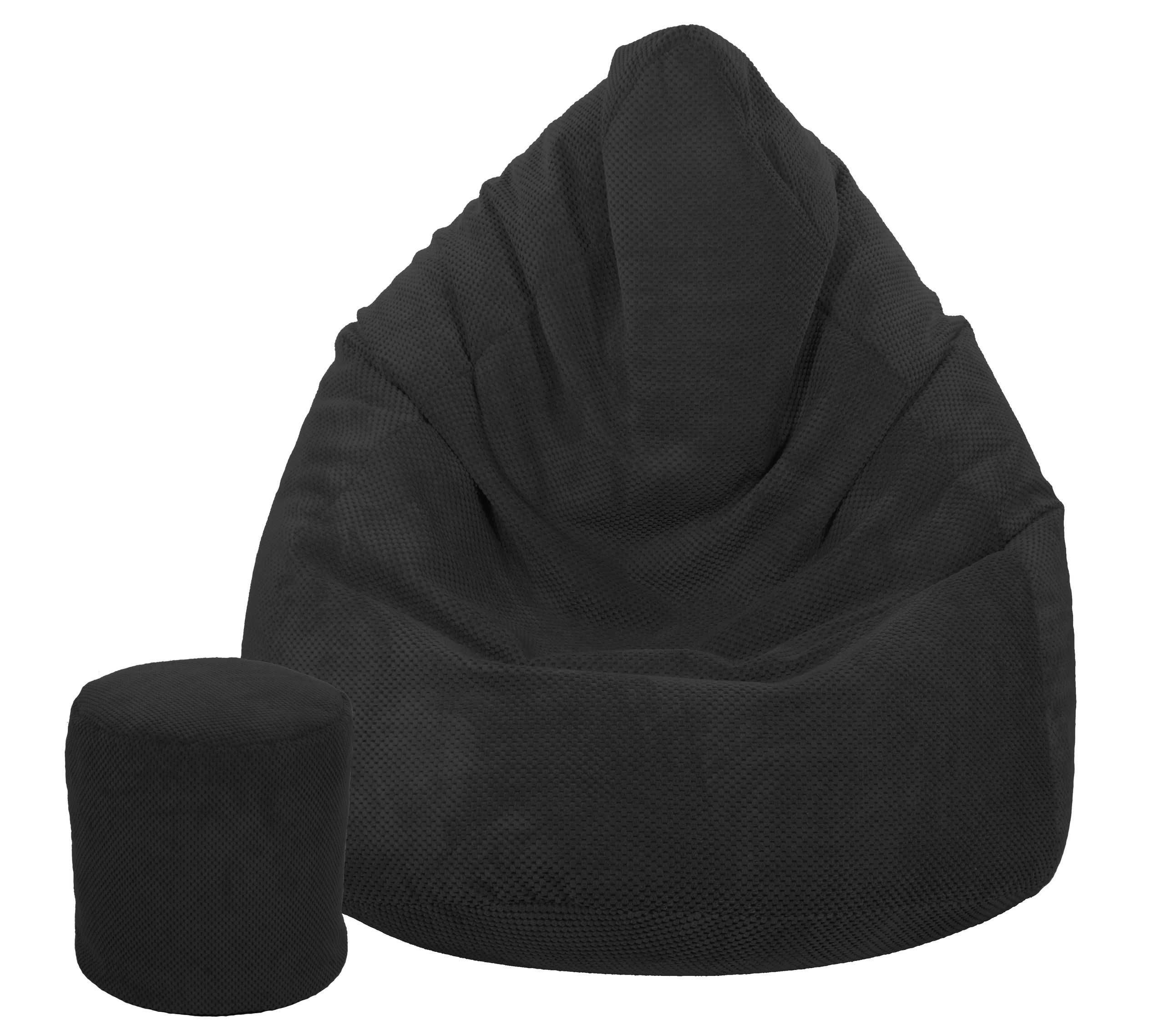 Pufa Worek Sako + GRATIS | Mega Fotel Pluszowy Puf Siedzisko 125x95cm