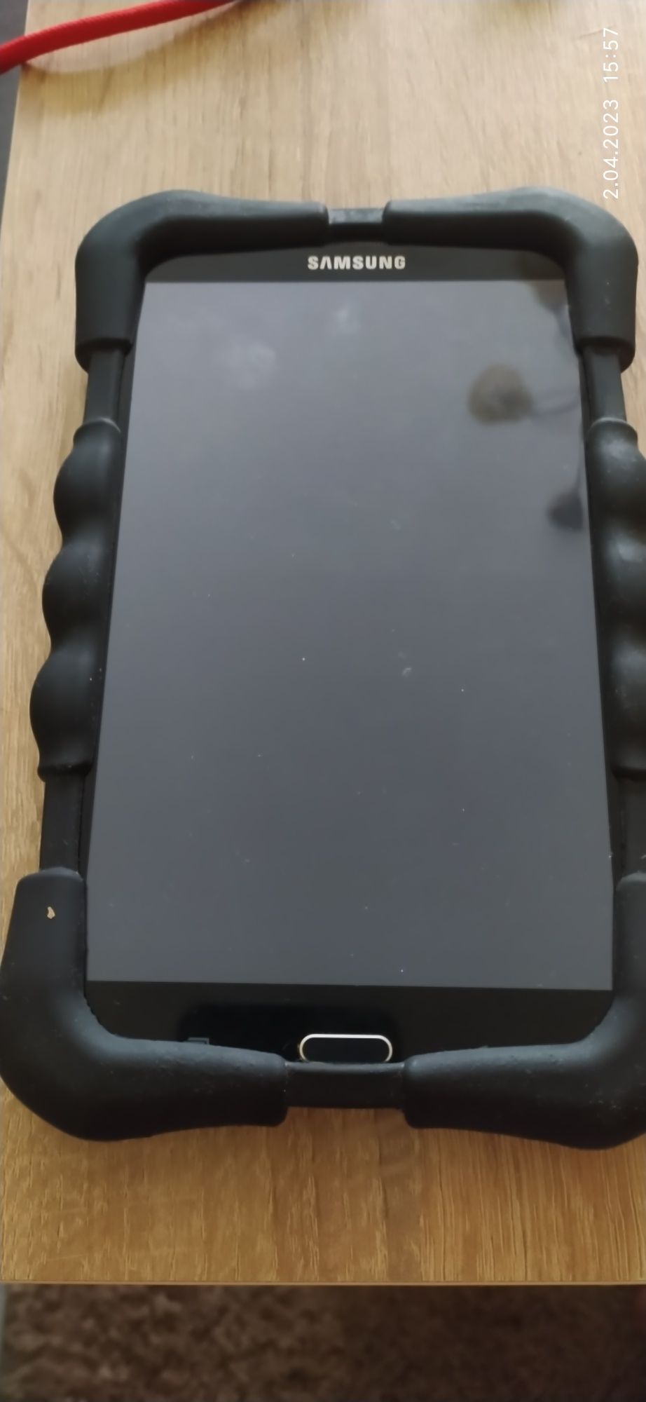 Etui silikonowe minnie tablet oraz szkło hartowane Galaxy Tab 4.