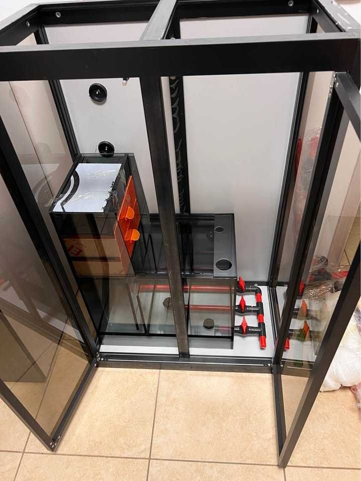 Akwarium + sump + stelaż + hydraulika. Nowe