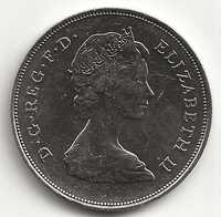 25 Pence Reino Unido de 1981 Isabel II