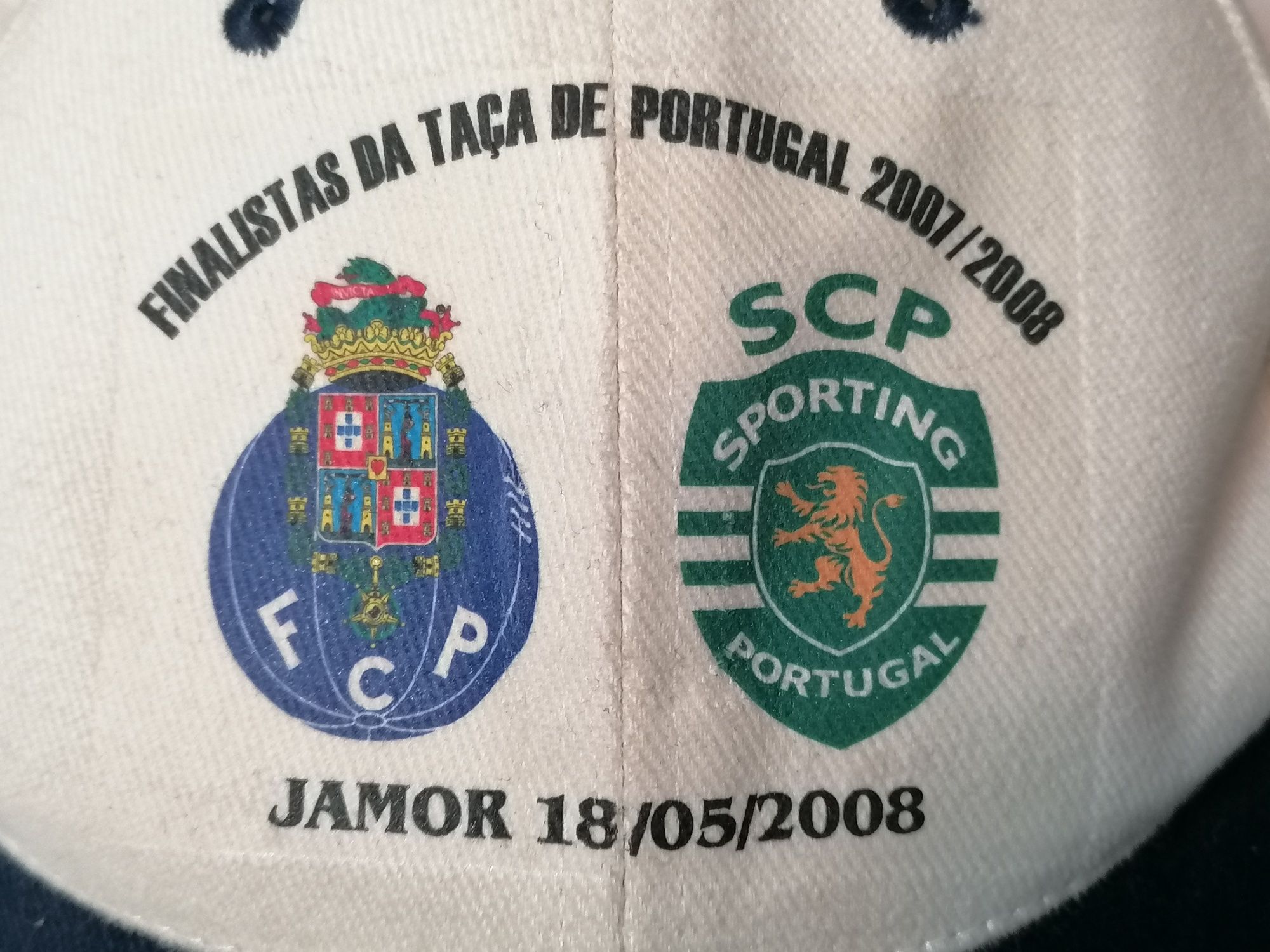 Boné alusivo jogo taça Portugal 2007/08 entre FC Porto e Sporting