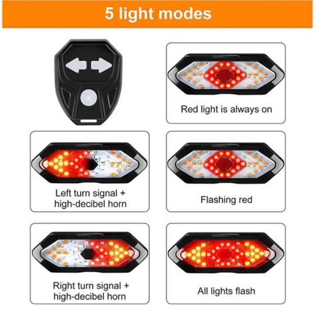 Велосипедный стоп сигнал поворотник указатель аварийка дистанционный