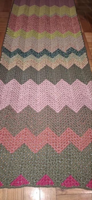 Ręcznie wykonana narzuta na łóżko koc