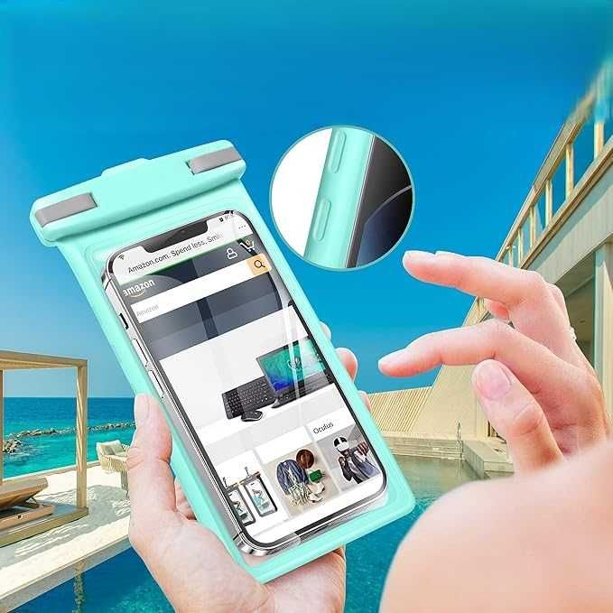 Wodoodporne etui Lucrave  idealne na telefon i dokumenty. Powystawowy!