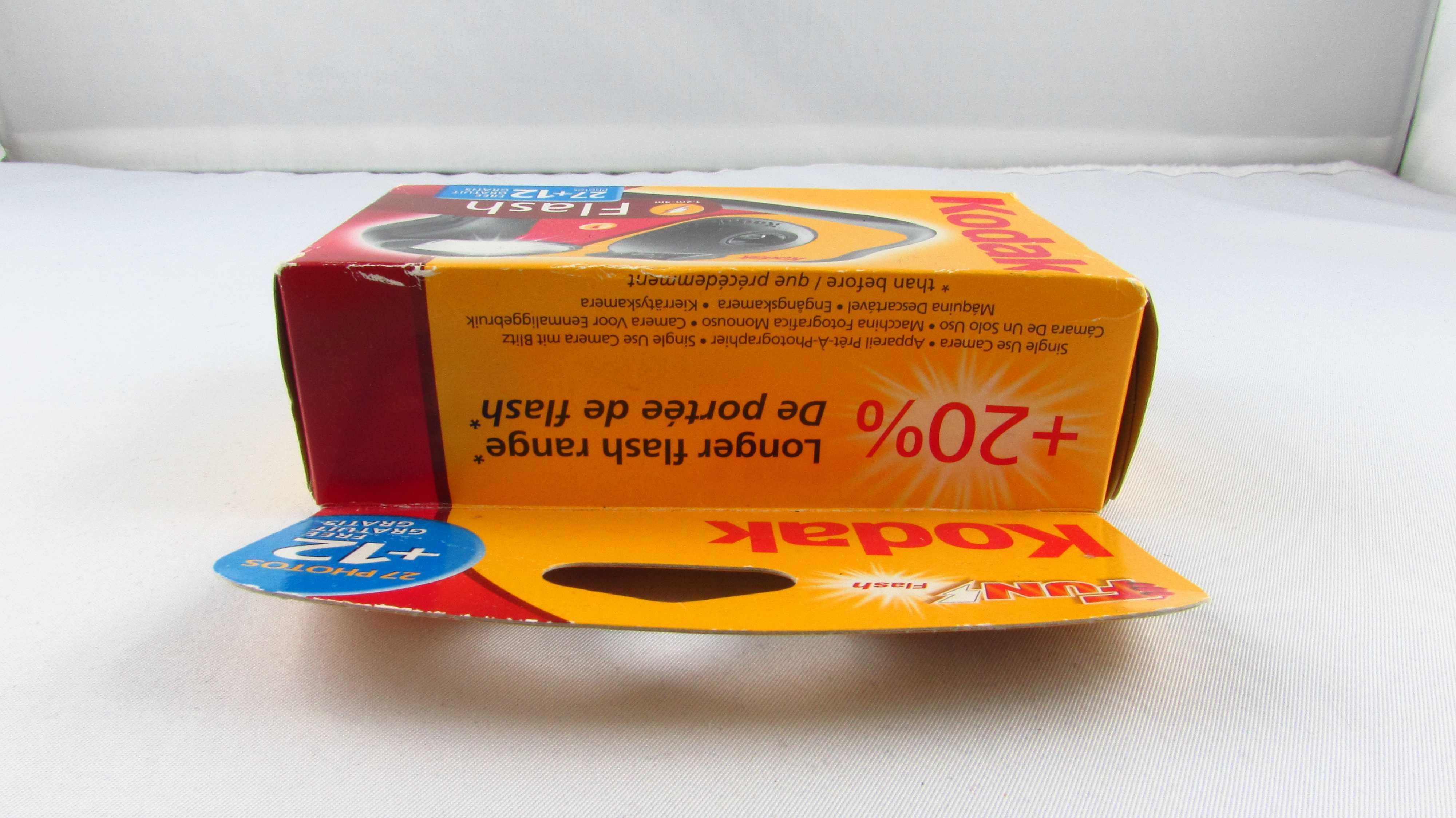 KODAK  - Fun Flash Aparat Analogowy Jednorazowy 27 + 12 zdjęć.