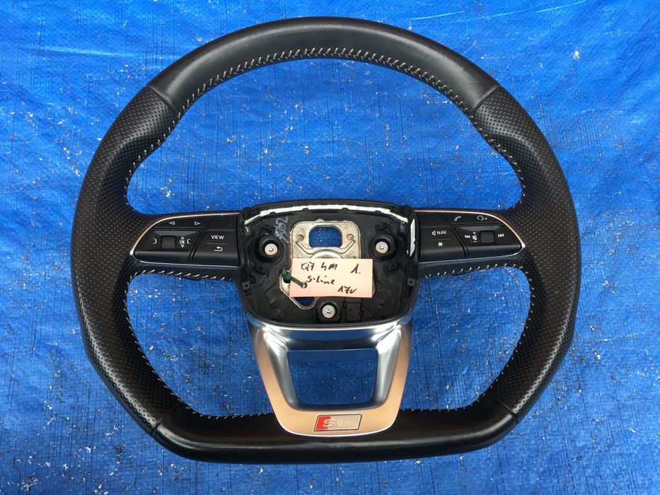 Audi Q7 SQ7 4M S-Line  / Kierownica ŚCIĘTA / ŁOPATKI / ORYGINAŁ