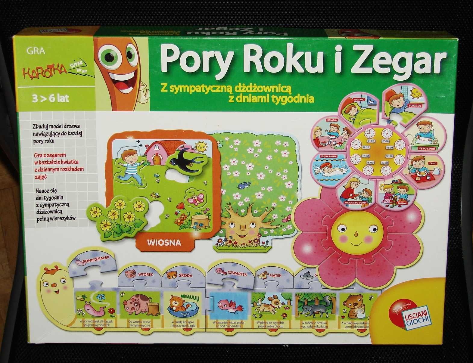 Gra Pory roku i Zegar Carotina  3-6 lat