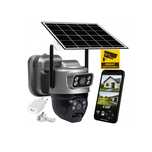 SOLARNA Kamera DWA obiektywy obrotowa bezprzewodowa WiFi wodoodporna