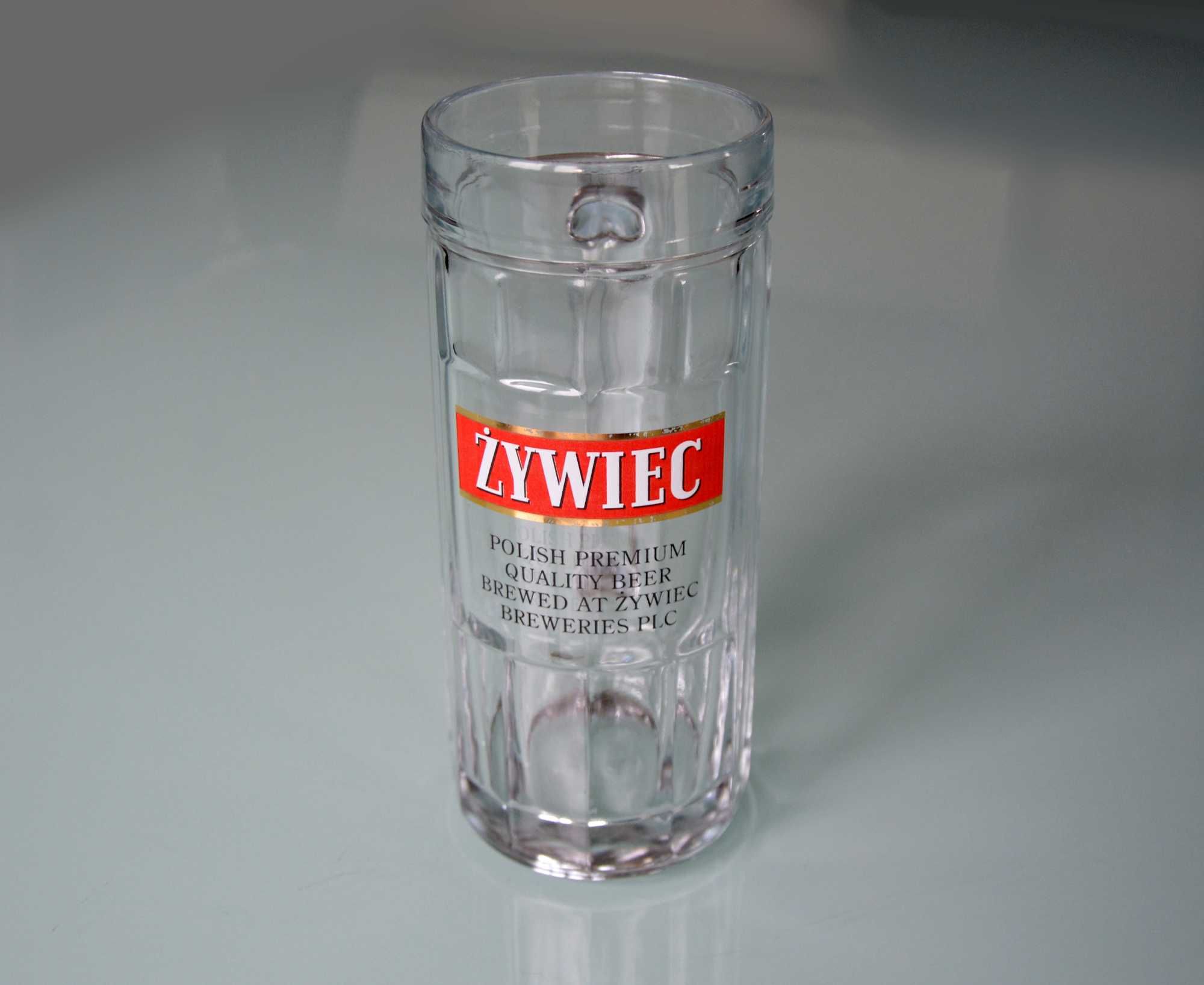 Kufel z grubego szkła 0,4 l Żywiec