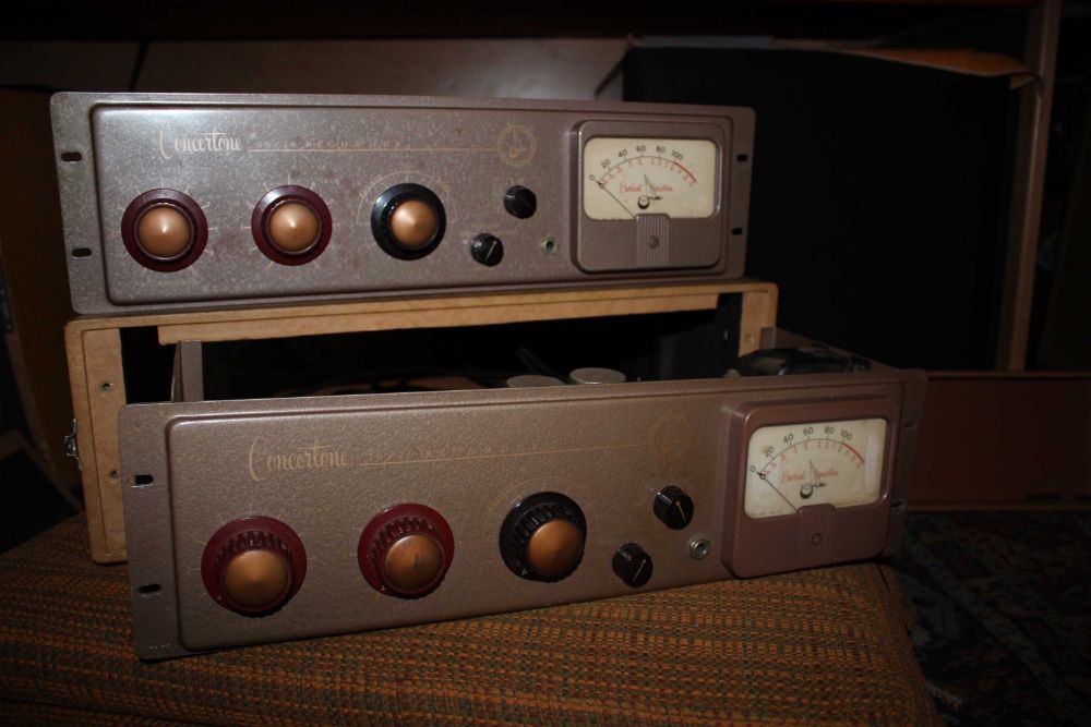 2 Pré-amplificadores Microfone a válvulas anos 50 Berlant Concertone