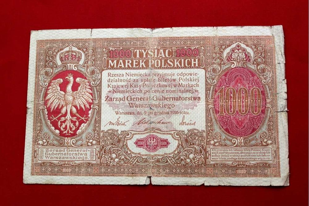 1000 Marek Polskich 1916   -  A  -   Generał