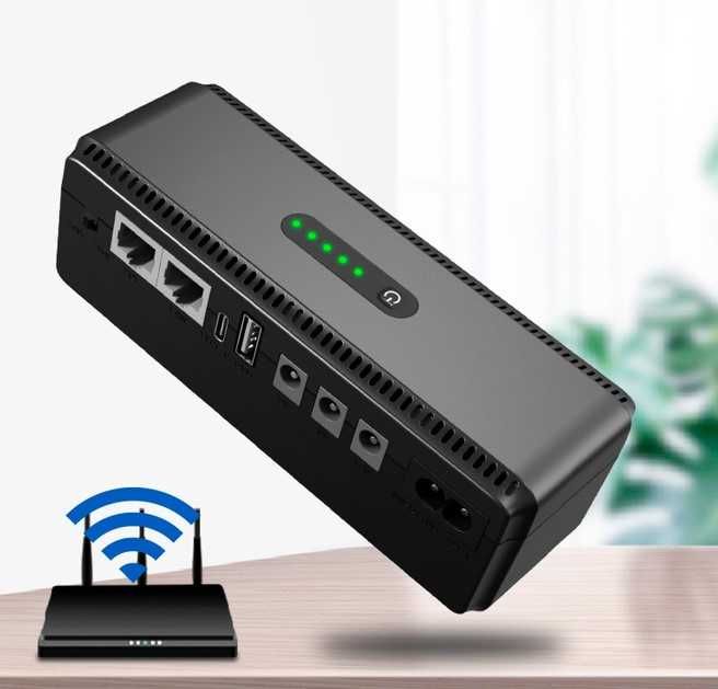 Джерело Безперебійного Живлення Smart UPS для WiFi роутера 10400mAh