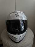 Biały damski kask motocyklowy Scorpion Exo S
