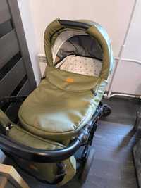 Wózek QUALI BABY PRAMS 3w1 z bazą ISOFIX do samochodu