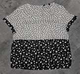 Dorothy Perkins Biało czarna bluzka l-xl w kropki grochy