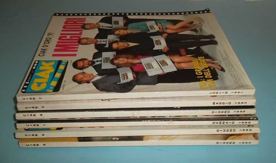 CIAK! - Revista de cinema italiana, anos 90/92. 6 exemplares.
