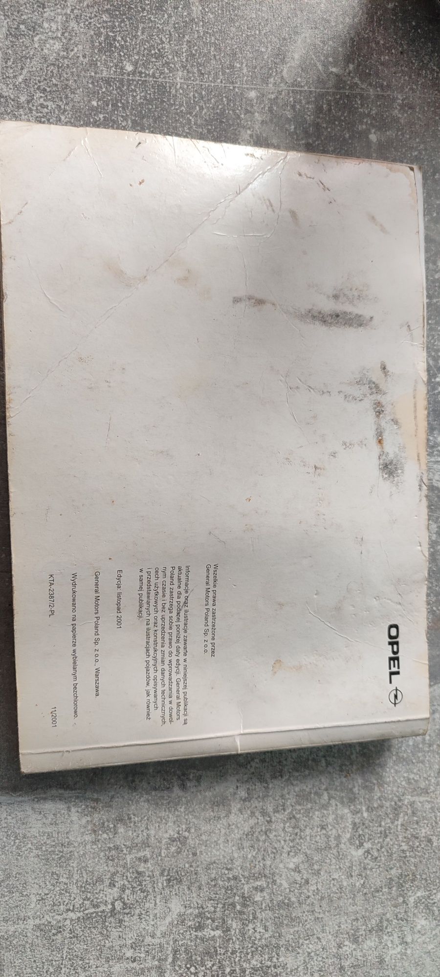Instrukcja obsługi użytkowania opel corsa c 2001 - 2006 język polski