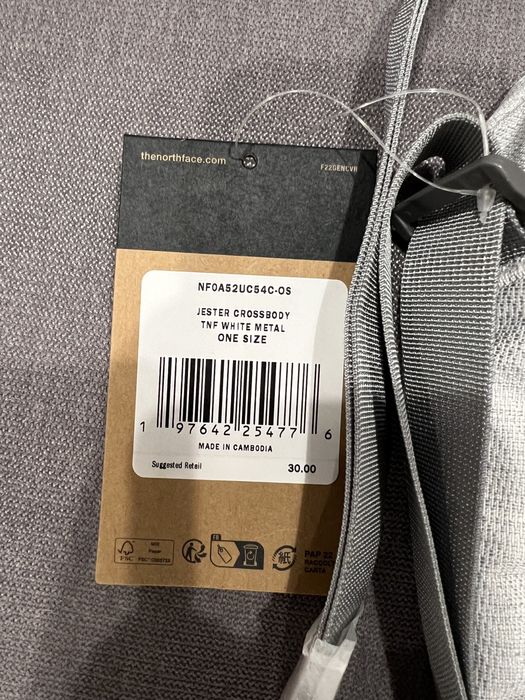 Сумка The North Face jester оригінал нова сіра